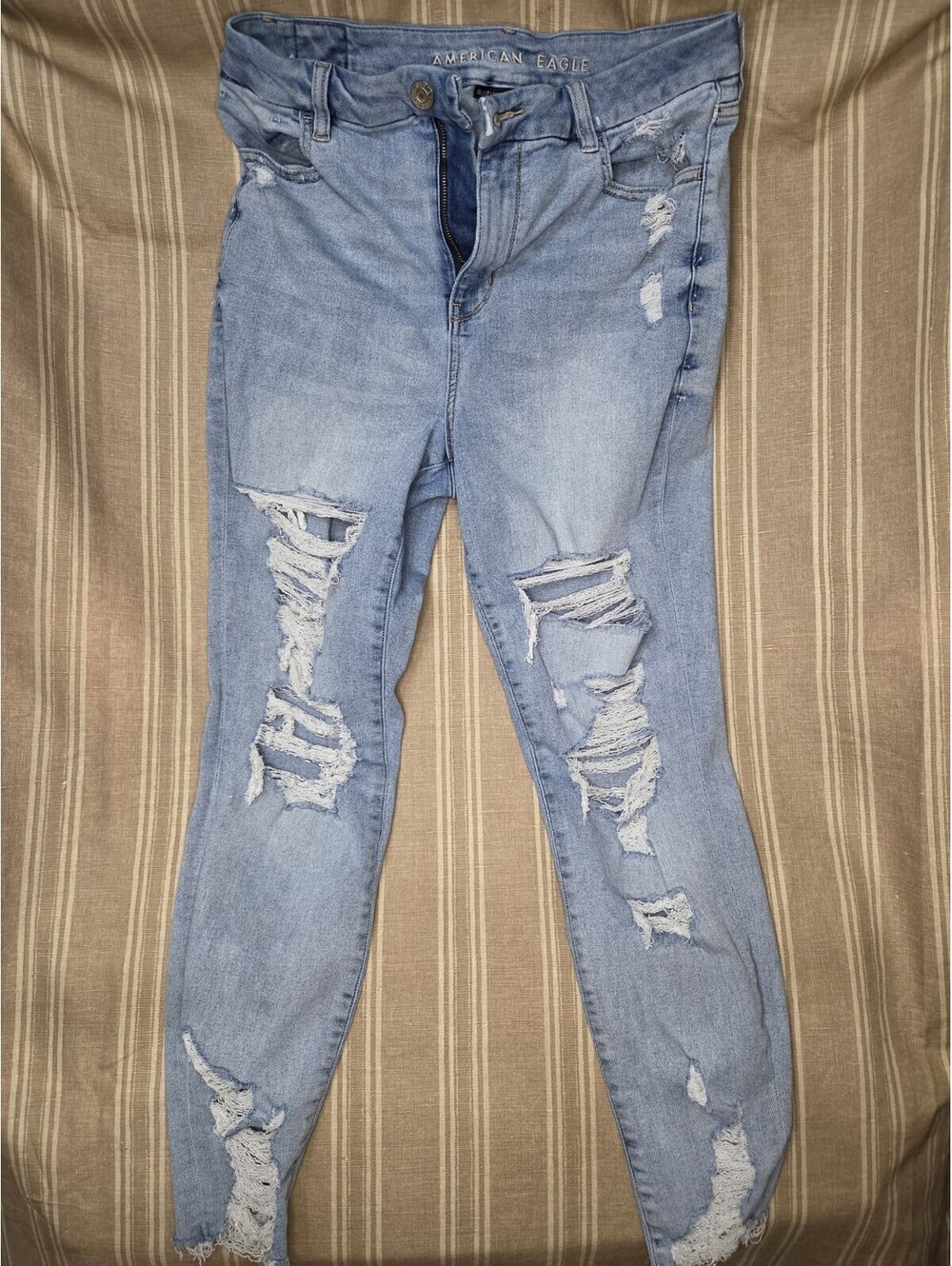 American Eagle Curvy Hi-Rise Jegging Crop jeans 14 Long